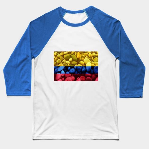 Flag of Columbia – Bed of Rocks Baseball T-Shirt by DrPen